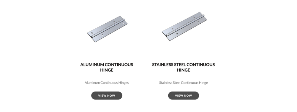 TACO Marine continuous piano hinge, boat hinge